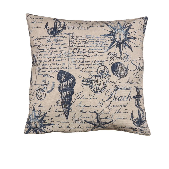 19" x 19" Postal Blue Decorative Pillow Cover image 3 of 3