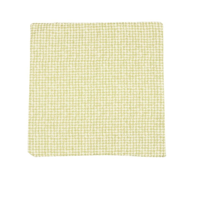 18" x 18" Apple Green Houndstooth Decorative Pillow Cover image 1 of 2