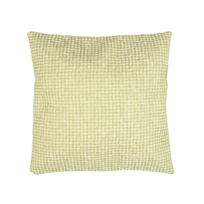 18" x 18" Apple Green Houndstooth Decorative Pillow Cover image 2 of 2