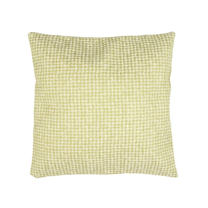 18" x 18" Apple Green Houndstooth Decorative Pillow Cover image 2 of 2