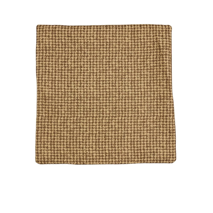 18" x 18" Brown/Sage Houndstooth Decorative Pillow Cover image 1 of 2