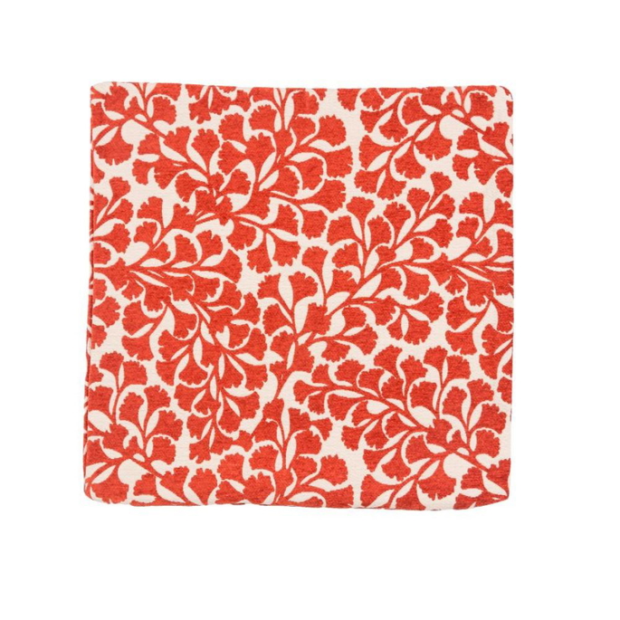 18" x 18" Addison Chenille Orange Decorative Pillow Cover image 1 of 2
