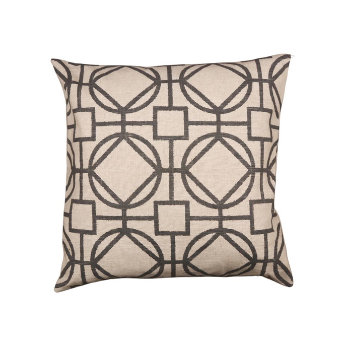 18" x 18" Saya Grey Decorative Pillow Cover image 3 of 3