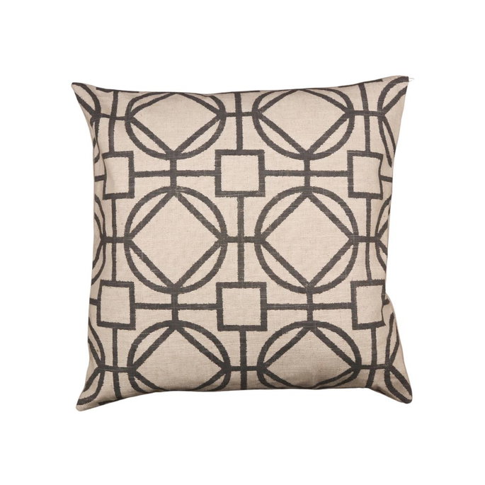 18" x 18" Saya Grey Decorative Pillow Cover image 3 of 3
