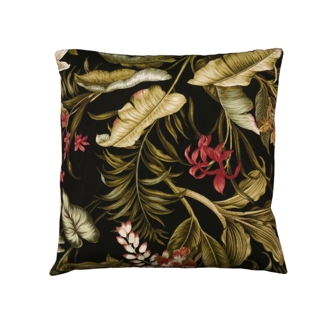 20" x 20" Wailea Coast Sun N Shade Ebony Decorative Pillow Cover image 2 of 2