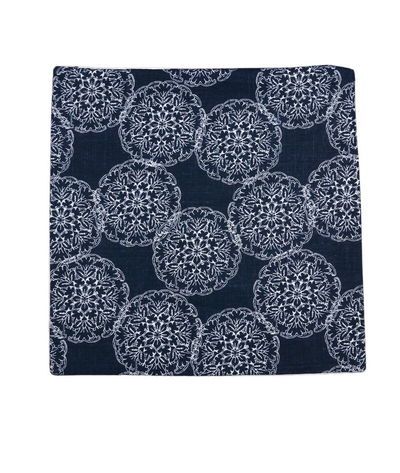 19 inch x 19 inch Ravello Medallion Indigo Decorative Pillow Cover
