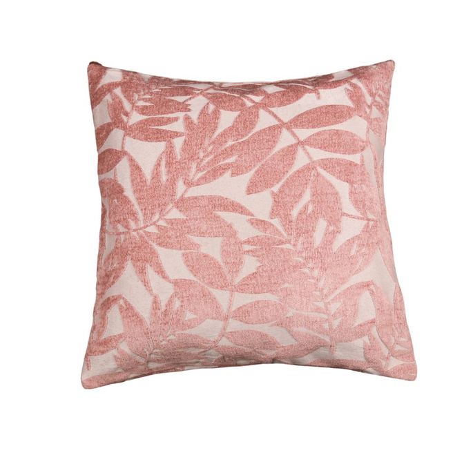 18" x 18" Deer Trail Chenille Pastel Pink Decorative Pillow Cover image 2 of 2