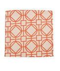 19" x 19" Saya Orange Decorative Pillow Cover