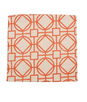19" x 19" Saya Orange Decorative Pillow Cover