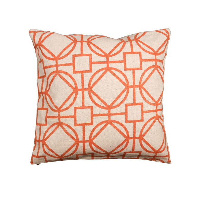 19" x 19" Saya Orange Decorative Pillow Cover image 3 of 3