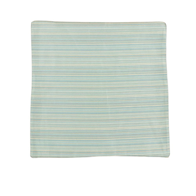 18" x 18" Khadi Stripe Blue/ Green Decorative Pillow Cover image 1 of 2