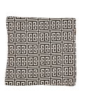 18" x 18" Greek Keys Athena Black/White Decorative Pillow Cover