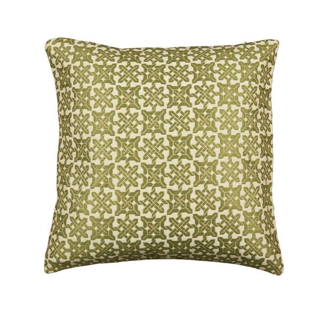 18" x 18" Holland Trellis Green Decorative Pillow Cover image 2 of 2