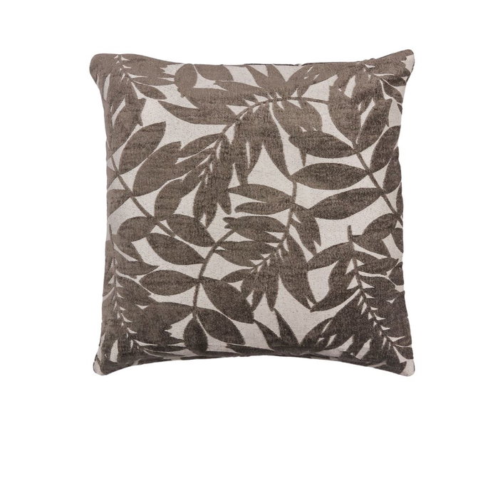 18" x 18" Deer Trail Chenille Grey Decorative Pillow Cover image 2 of 2