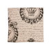 18" x 18" Crown Manuscript Linen Decorative Pillow Cover