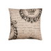 18" x 18" Crown Manuscript Linen Decorative Pillow Cover thumbnail image 3 of 3