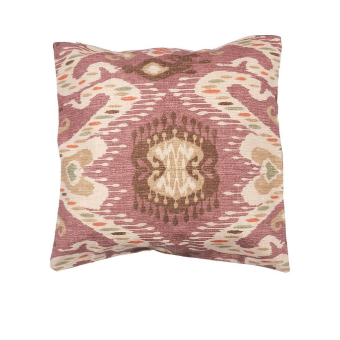 18" X 18" Enlightened Mulberry/Beige Decorative Pillow Cover image 2 of 2