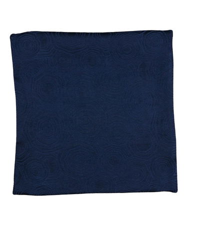 18 inch x 18 inch Lotus Navy Decorative Pillow Cover