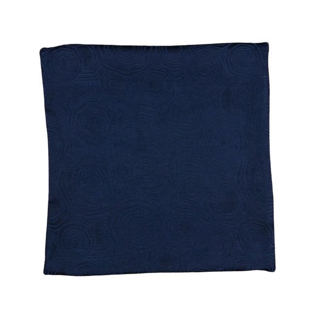 18" x 18" Lotus Navy Decorative Pillow Cover image 1 of 2