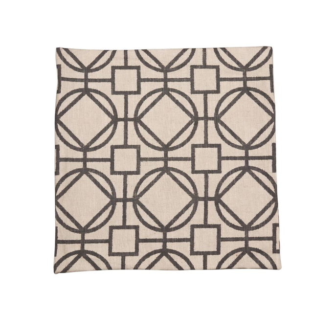 18" x 18" Saya Grey Decorative Pillow Cover image 1 of 2