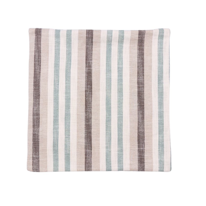 18" x 18" Hampton Stripe Spa Decorative Pillow Cover image 1 of 2