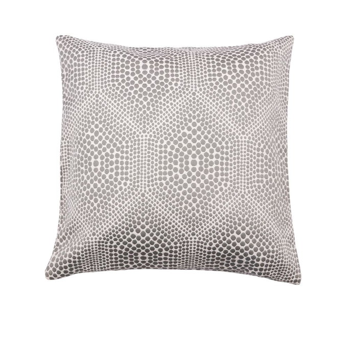 18" x 18" Lincoln Dots Grey/White Decorative Pillow Cover image 2 of 2