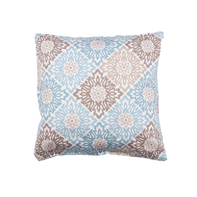 18" x 18" Waverly Sweet Things Spa Teal/Taupe Decorative Pillow Cover image 2 of 2