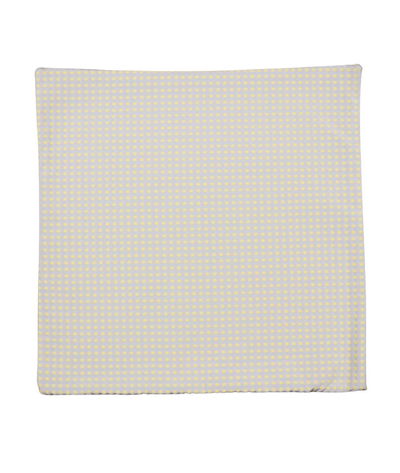 18 inch x 18 inch Dotty Grey/Yellow Decorative Pillow Cover