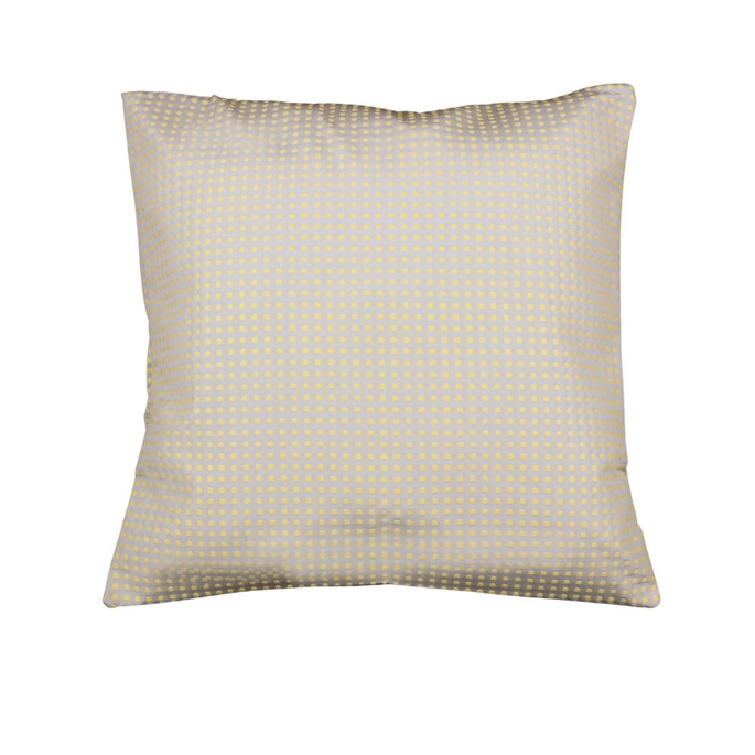 18" x 18" Dotty Grey/Yellow Decorative Pillow Cover image 2 of 2