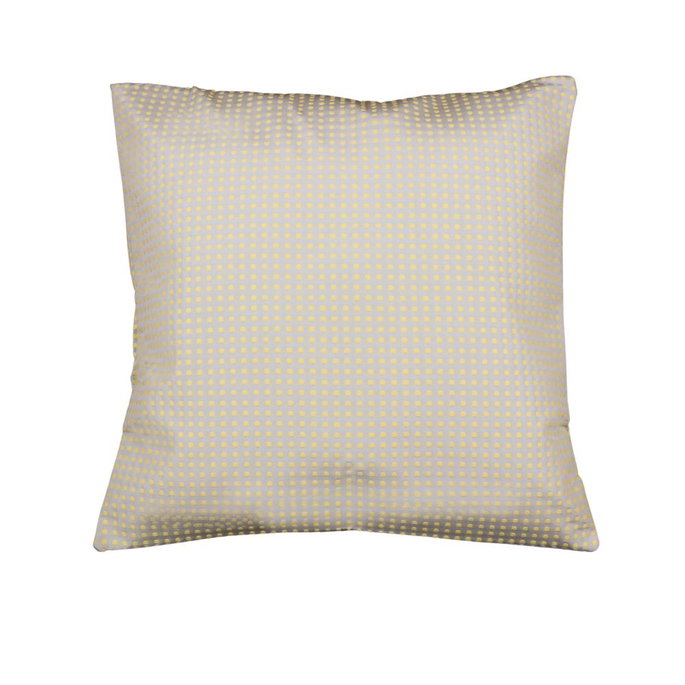 18" x 18" Dotty Grey/Yellow Decorative Pillow Cover image 2 of 2