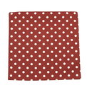 18" x 18" Red On White Polka Dot Decorative Pillow Cover