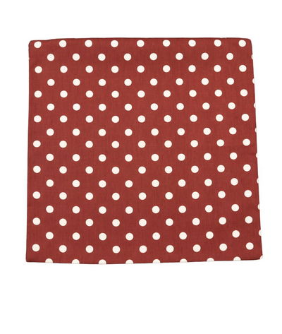 18 inch x 18 inch Red On White Polka Dot Decorative Pillow Cover
