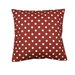 18" x 18" Red On White Polka Dot Decorative Pillow Cover thumbnail image 2 of 2