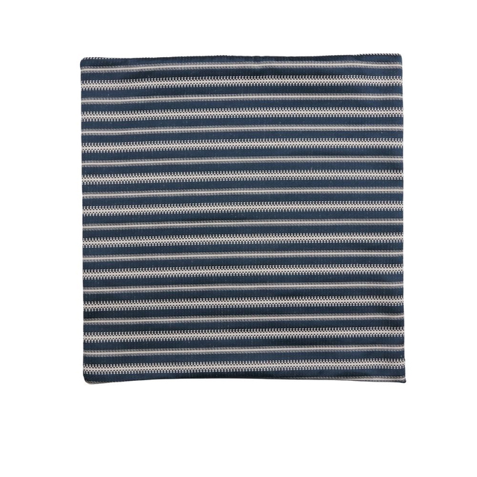 18" x 18" Dalia Stripe Blue/White Decorative Pillow Cover image 1 of 3
