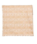 18" x 18" Ivory/Gold Scroll Jacquard Decorative Pillow Cover