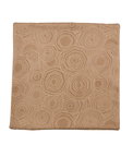 18" x 18" Lotus khaki Decorative Pillow Cover