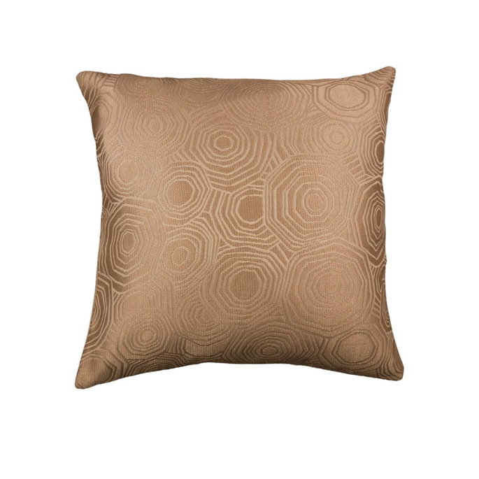 18" x 18" Lotus khaki Decorative Pillow Cover image 2 of 2