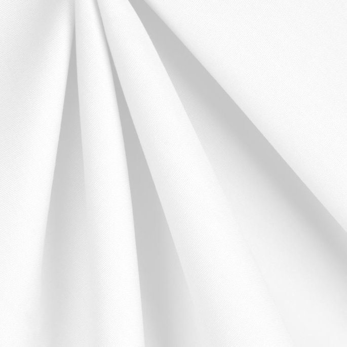5 Oz White Poly Cotton Poplin Fabric image 2 of 2
