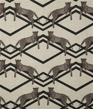 Pindler & Pindler Leopard Black Fabric