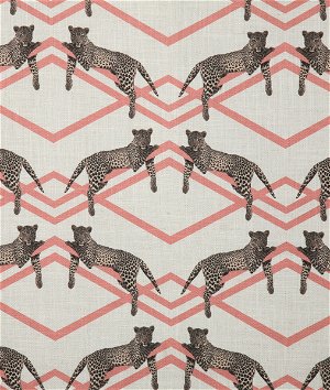 Pindler & Pindler Leopard Pink Fabric