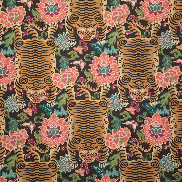 Pindler &amp; Pindler Tigre Noir Fabric