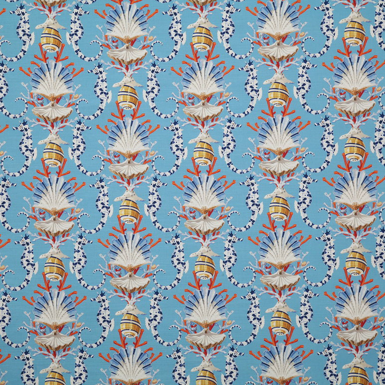 Pindler &amp; Pindler Seahorse Marine Fabric