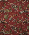 Pindler & Pindler Cowboys Brick Fabric
