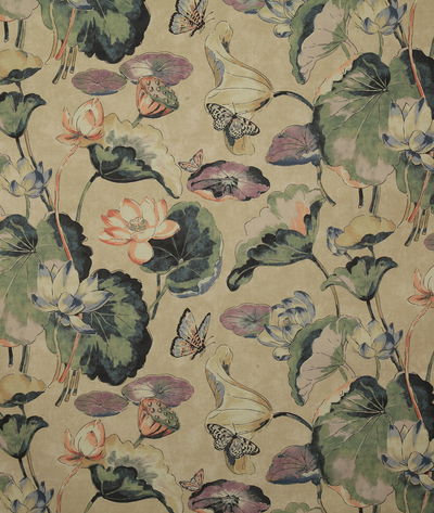 Pindler & Pindler Waterlily Flax Fabric