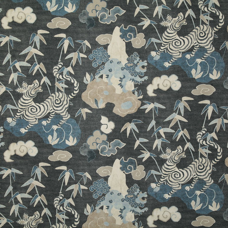 Pindler &amp; Pindler Isamu Indigo Fabric