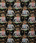 Pindler & Pindler Elephant Parade Noir Fabric