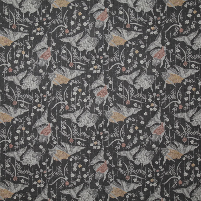Pindler &amp; Pindler Cho Charcoal Fabric