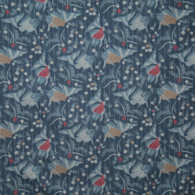 Pindler &amp; Pindler Cho Indigo Fabric
