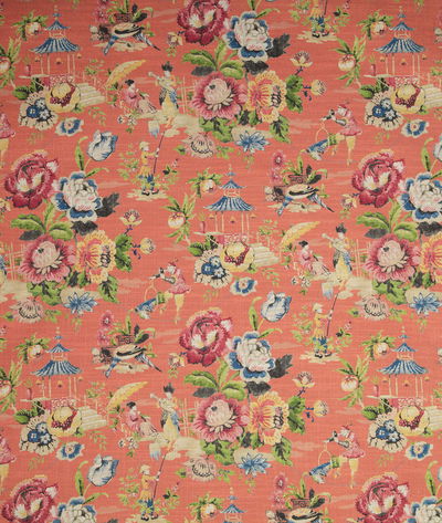 Pindler & Pindler Cornett Coral Fabric
