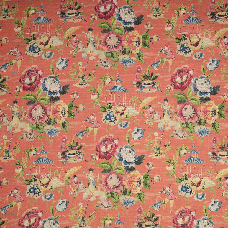 Pindler &amp; Pindler Cornett Coral Fabric